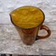 Pichet vintage en verre bullé ambre style Biot
