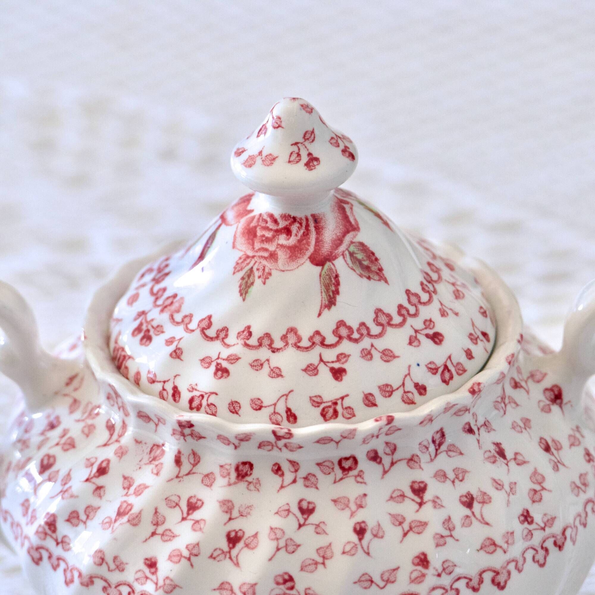 Johnson & Bros "Rose Bouquet" Antique Porcelain Coffee Set