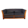Canapé 2,5 places design Art Déco Schuitema avec revêtement en tissu anthracite