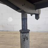 Vintage skai/metal adjustable industrial office chair (40s)