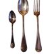 12-place silver-white metal cutlery set 85