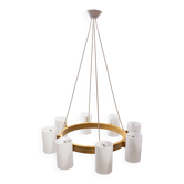 Chandelier par Uno & Östen Kristiansson pour Luxus, années 1960.