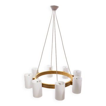 Chandelier by Uno & Östen Kristiansson for Luxus, 1960s