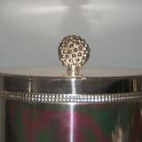 Silver metal cookie tin