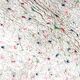 Berber carpet Beni Ouarain with colorful polka dots 1.38 x 1.03m