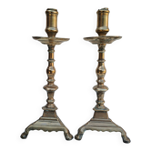 Pair of bronze torches 17th