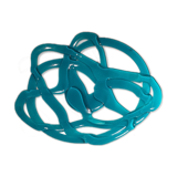 Kosta Boda turquoise crystal cup made in Suede