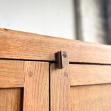 Old oak workshop cabinet