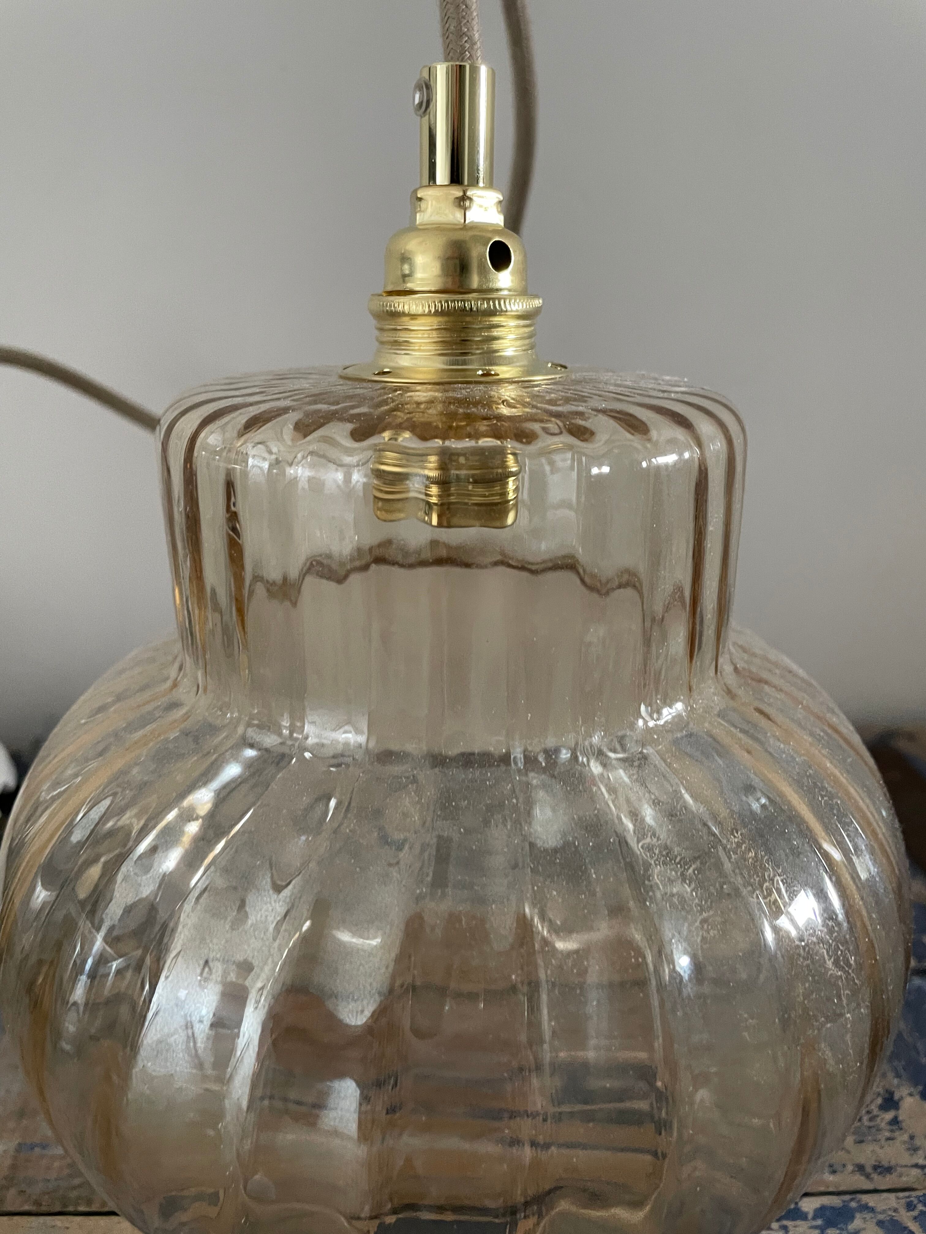 Vintage gold pendant lamp