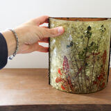 Accolay resin and copper wall lamp