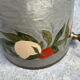 French Cloisonné Champagne Bucket with Fruit Garland & Brass Handles