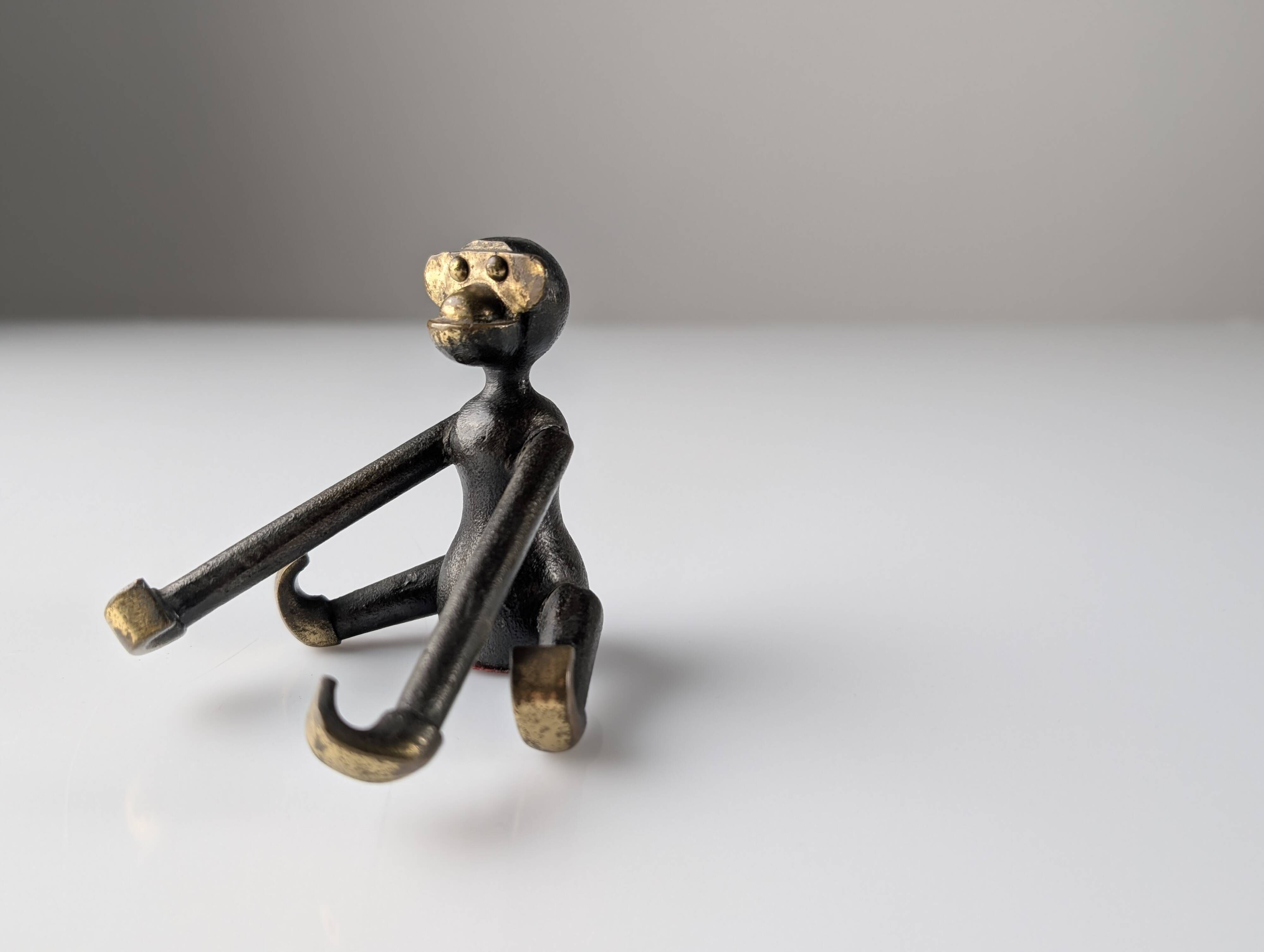 Kay Bojesen mid-century monkey, rare bronze version, Denmark, 1950s