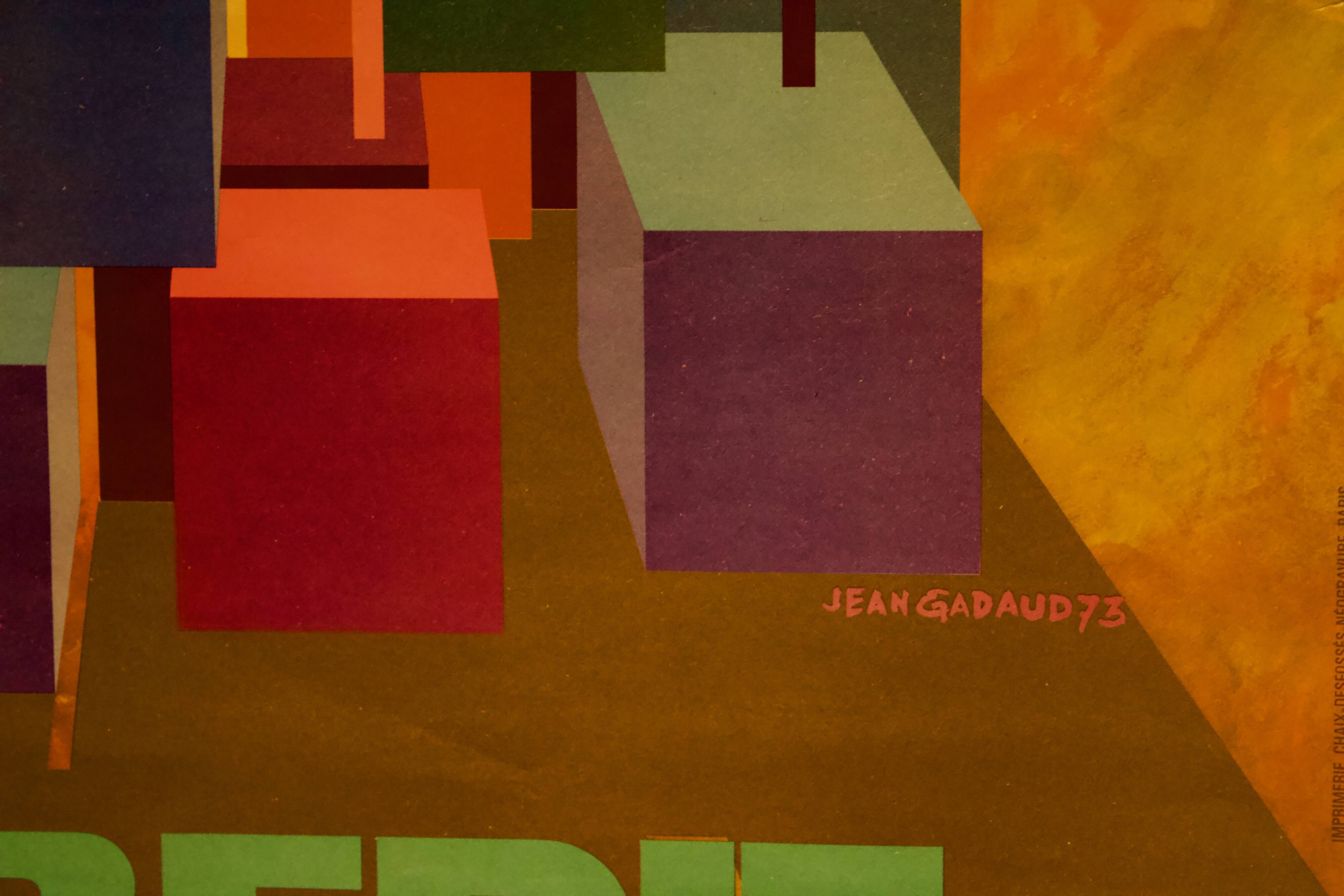 Jean Gadaud Poster, Credit National Loan for Industry 1973