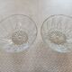 Set of 2 vintage molded glass salad bowls
