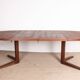 Very large Danish dining table in teak, oval and extendable, Dyrlund.