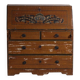 Swedish drop-leaf desk, antique – Scandinavian folk furniture – year 1783