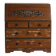 Swedish drop-leaf desk, antique – Scandinavian folk furniture – year 1783
