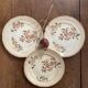 3 plates dessert Choisy le Roi terre de fer