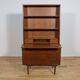 Mid-century teak shelf with pull-out top, Denmark, 1960s