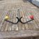 Old Wall Coat Rack 4 Multicolor Balls