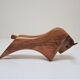 Wooden candlestick bull 70s