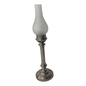 Lampe art déco métal chromé