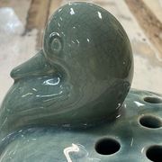 pique flower by ceramist pol chambost (1906-1983) representing a duck