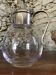 Art Deco carafe in silver metal and blown glass