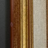 Oil on canvas still life with flowers by M. Brochard 20th century