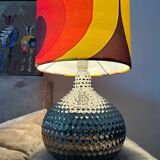 Table lamp with handmade lampshades