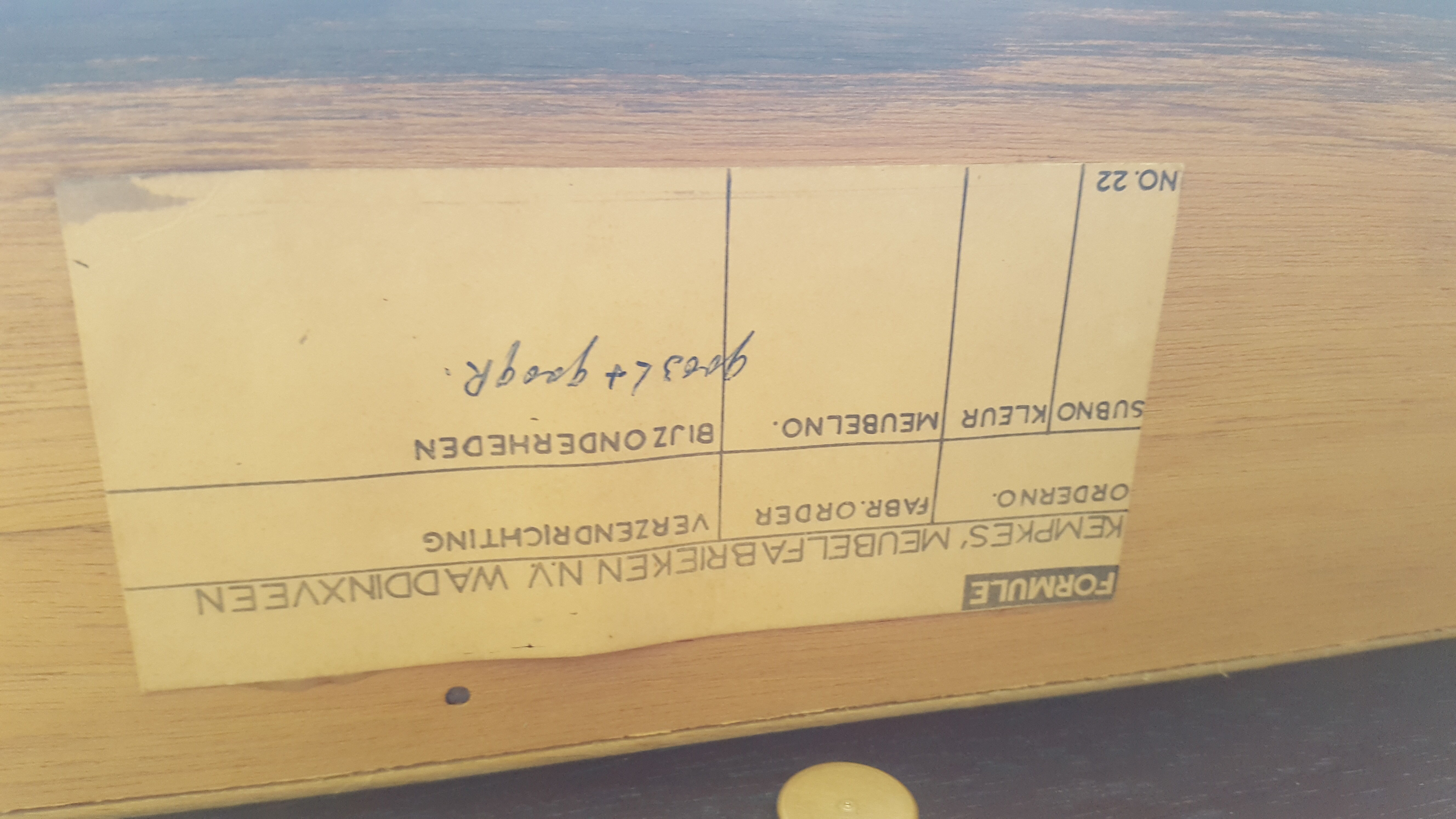 Bureau hollandais en acajou vintage