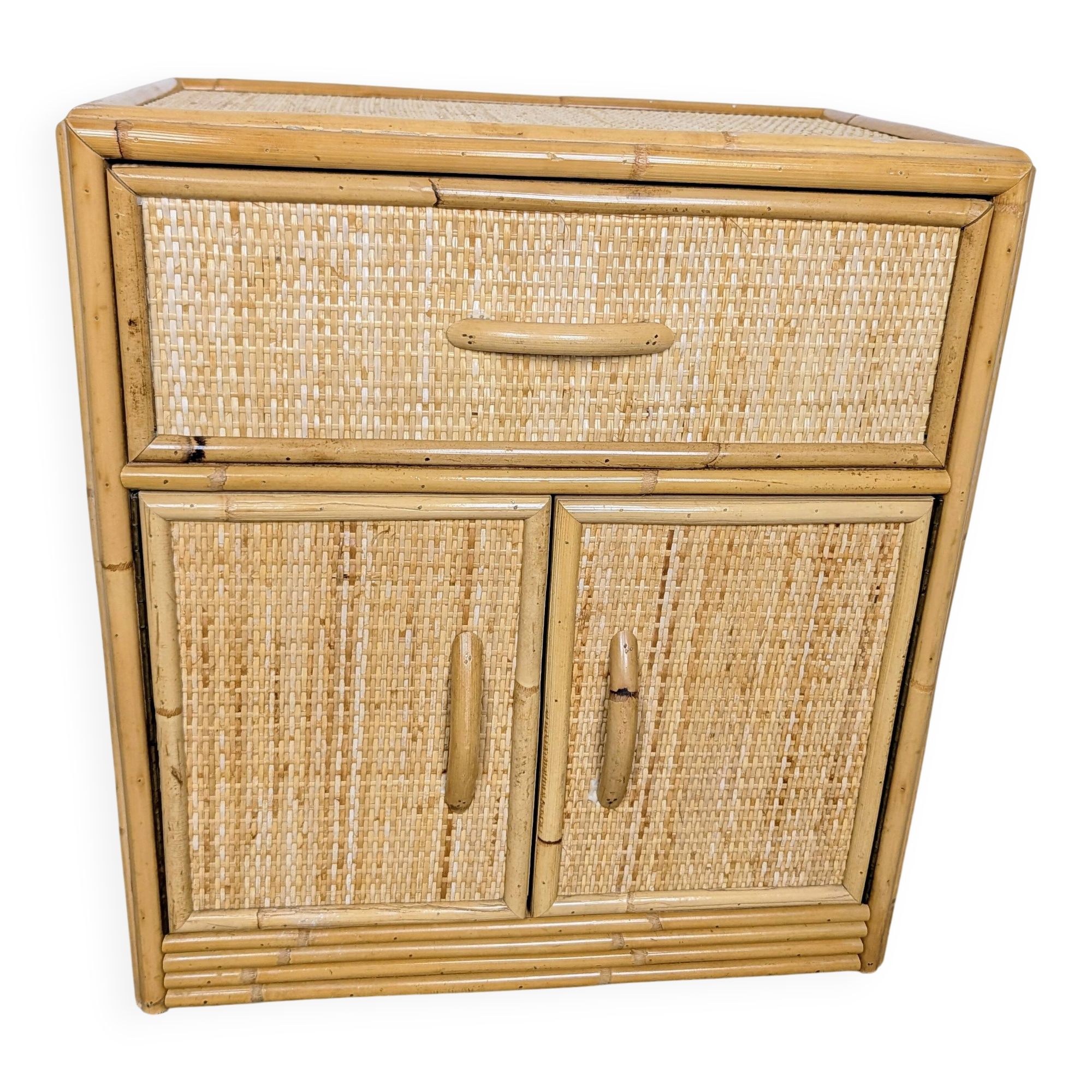 Small Furniture in Woven Bamboo and Rattan