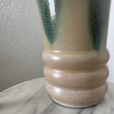 Art Deco flamed stoneware vase