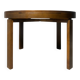 Brutalist extendable round table, 1960s