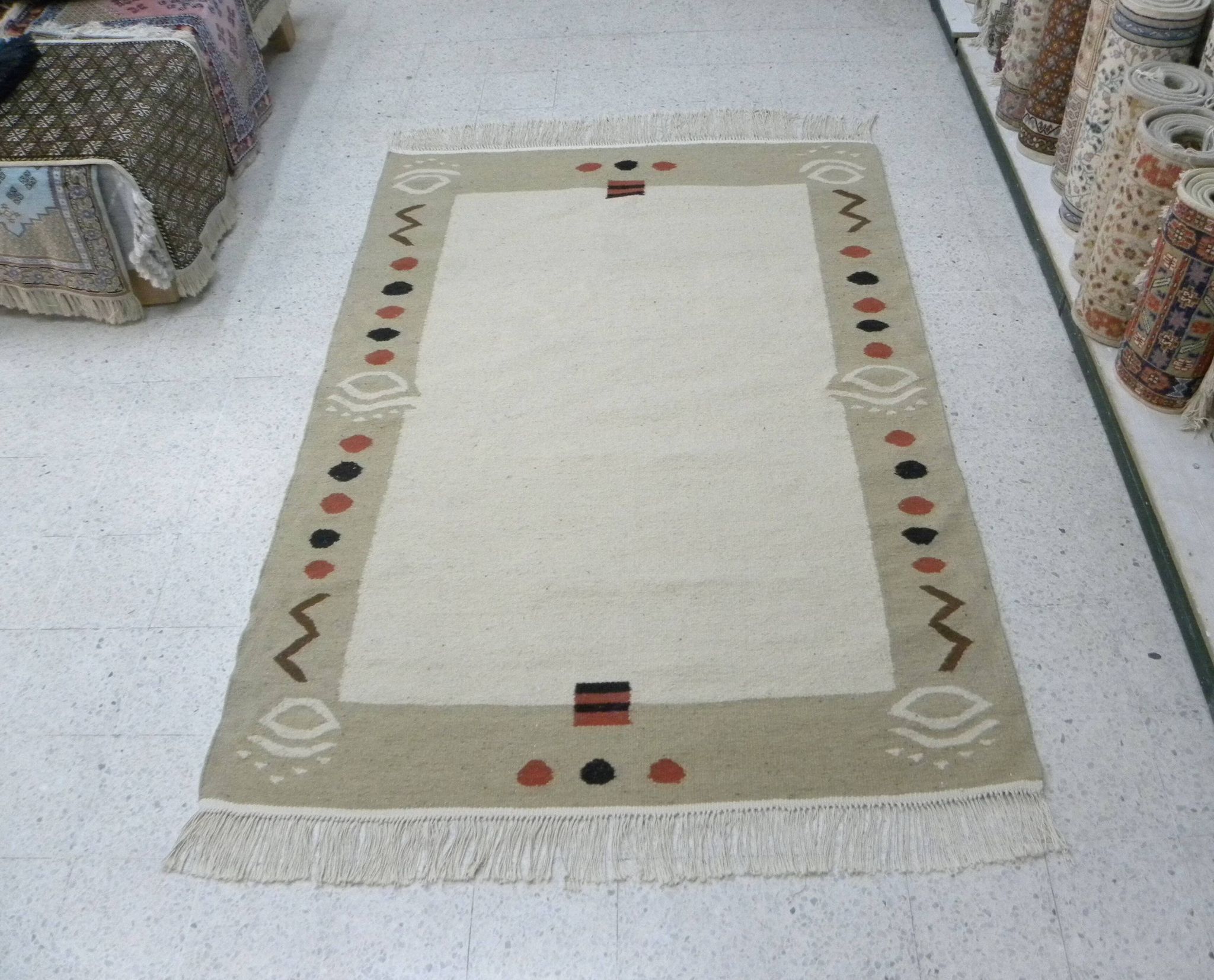 Bohème Berber Rug, Hand-Knotted Ethnic Rug, Living Room Bedroom Rug