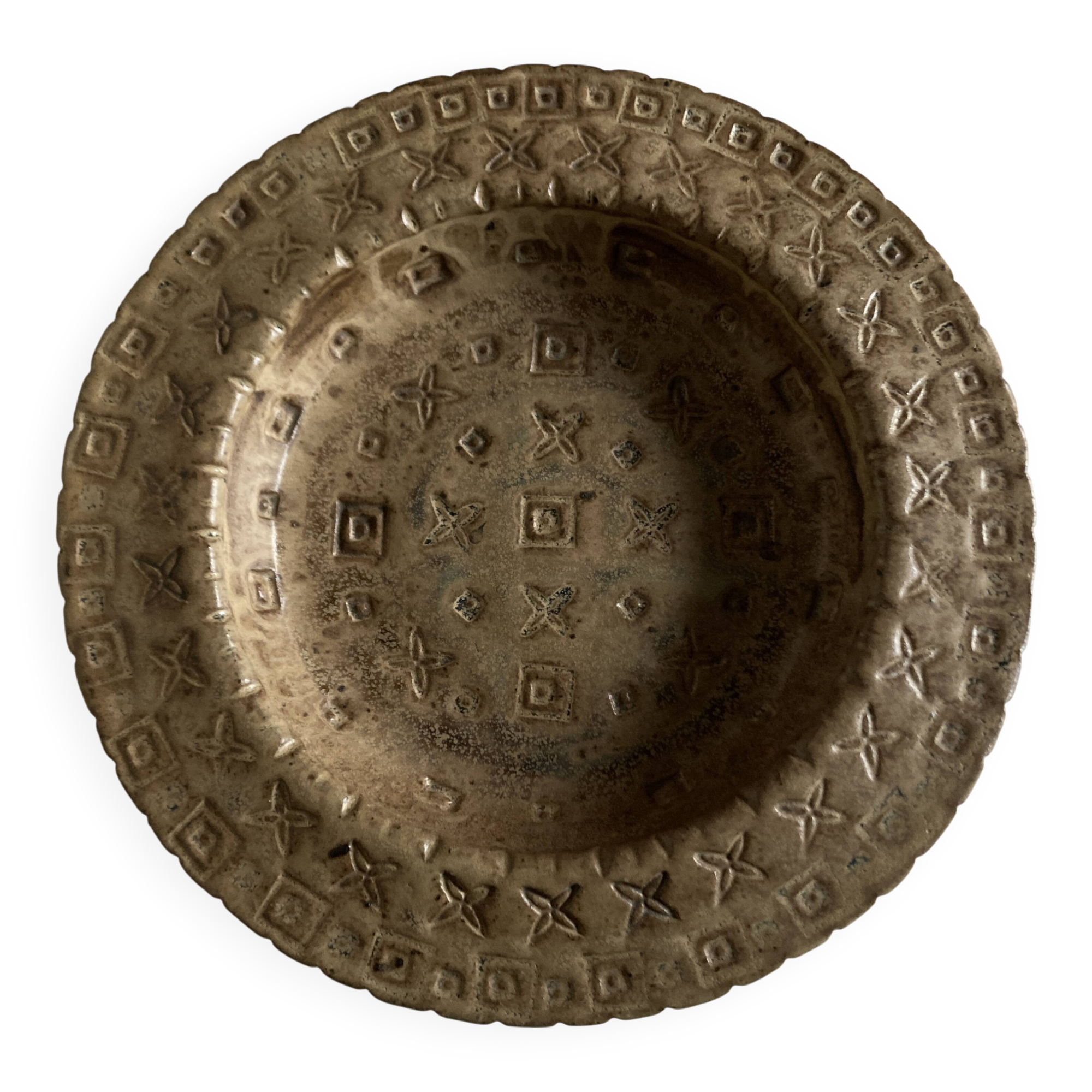 La Borne ceramics Joseph Talbot 1970 XXL in incised stoneware