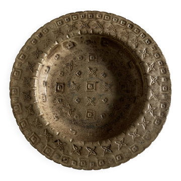 La Borne ceramics Joseph Talbot 1970 XXL in incised stoneware