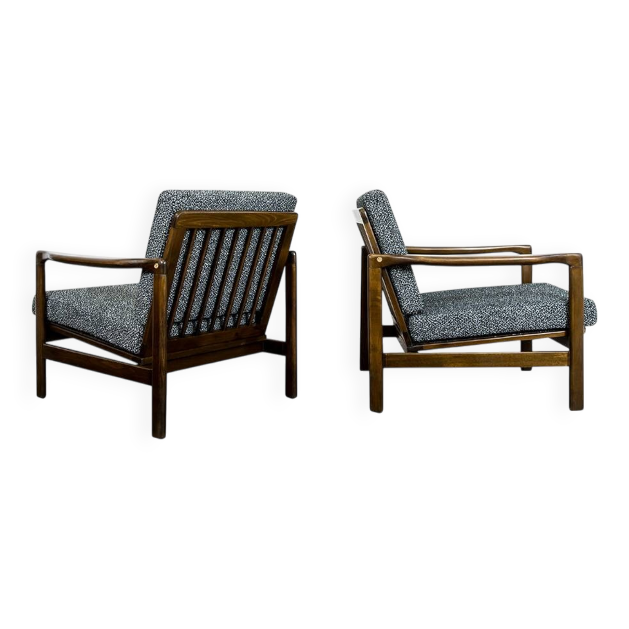 Mid Century Armchairs By Zenon Bączyk, 1960's, Set Of 2