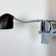 Grey Industrial Scissor Wall Lamp from Elektroinstala, 1960s