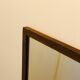 Rectangular Scandinavian mirror in teak 125 cm x 49 cm