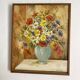 Bouquet painting, signed, 38.5x47 cm