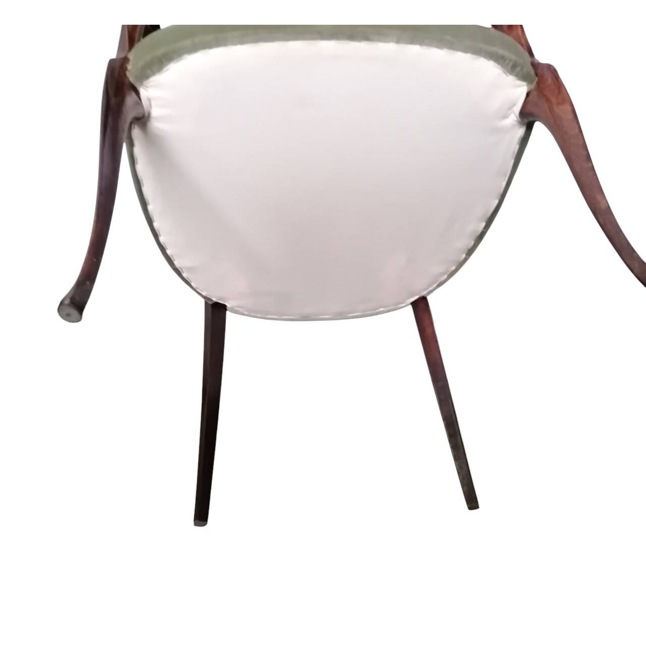 Coppia di poltrone vintage in velluto verde anni '50