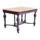 Table fin XIX néo rennaissance noir et chêne