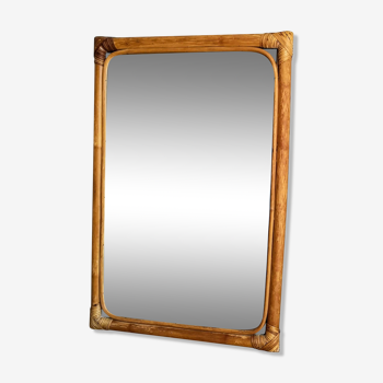 Rattan mirror 40x60cm