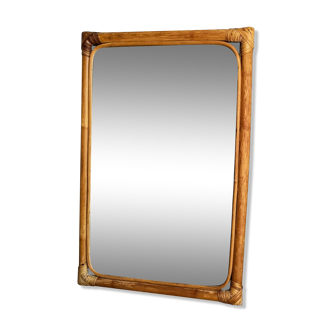 Rattan mirror 40x60cm