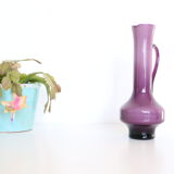 Purple opaline vase