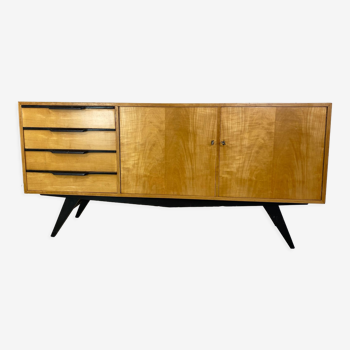 mid-century modern birch sideboard, 1950s