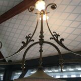 Bronze billiard chandelier