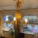 Pineapple chandelier 1940 Hollywood Regency