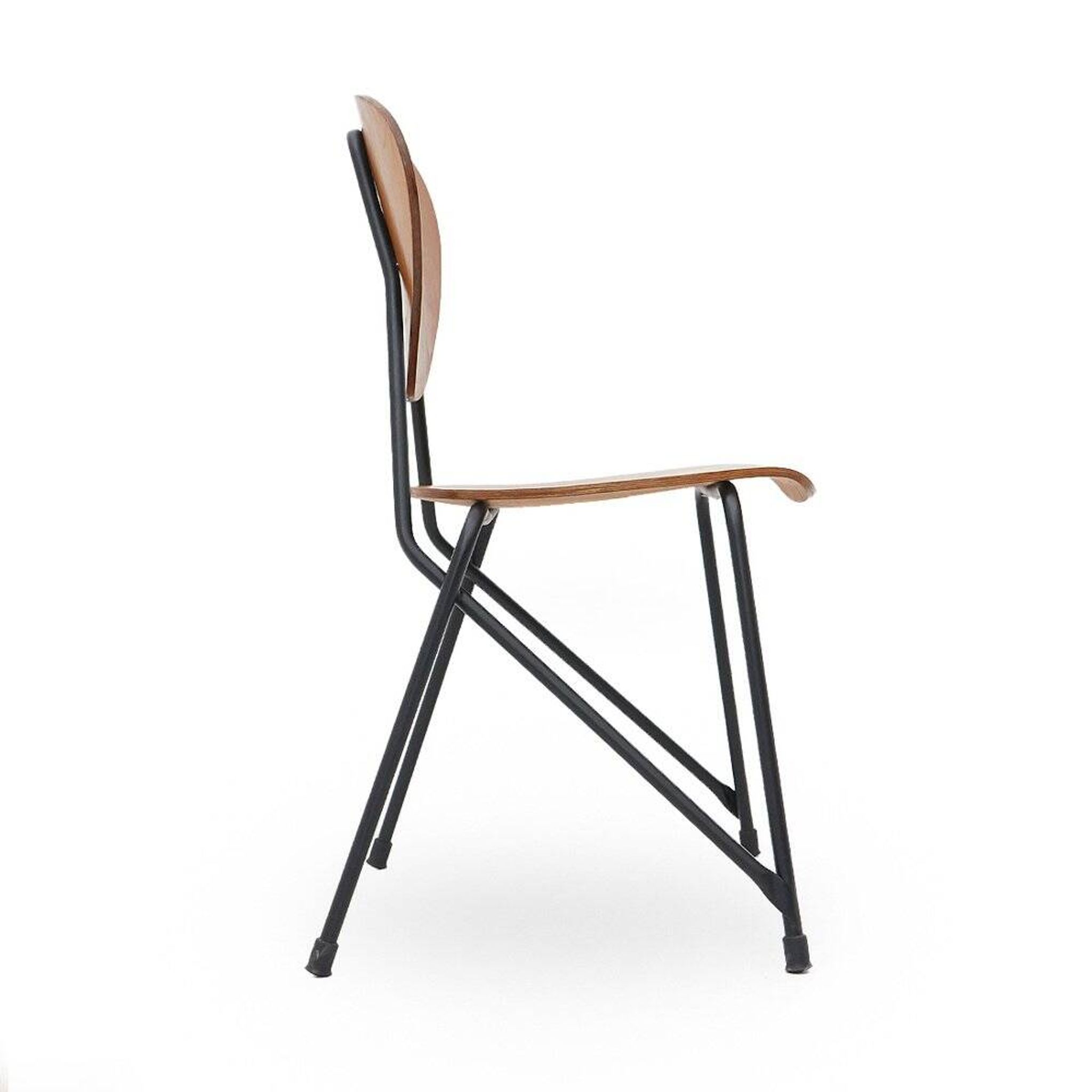 Vintage chairs by Aurelio Villari for Isa Bergamo, 1950s, set of 4.
